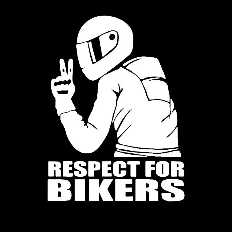 1pc 15x11CM Respect Biker Sticker For On Car Motorcycle Vinyl 3D Stickers Motorcycle Vinyl 3D Stickers And Decals BEST SELLERS