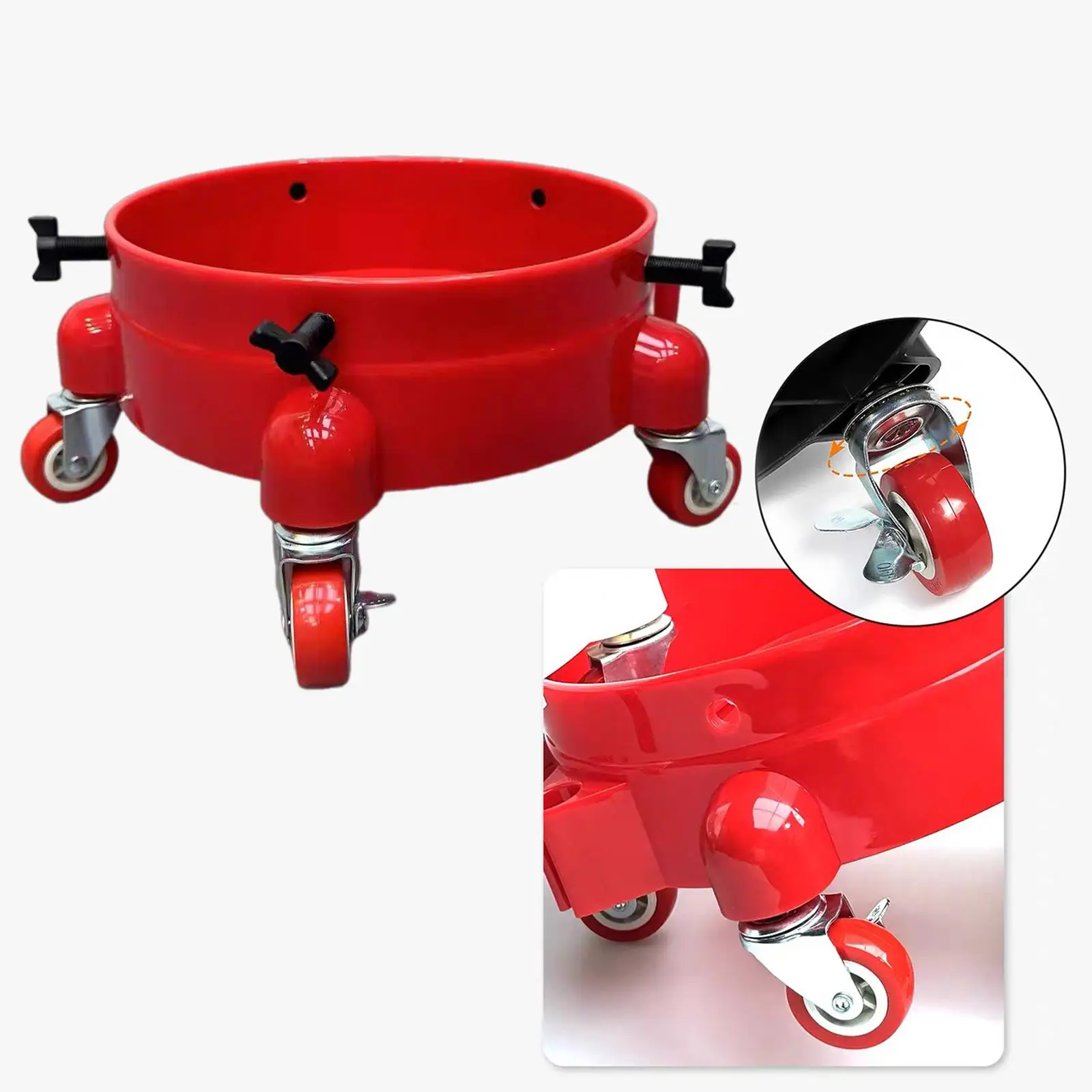 Car Wash Bucket Dolly Rolling Bucket Dolly Multifunctional for Painting Assistance Cleaners Building Workers Car Washing