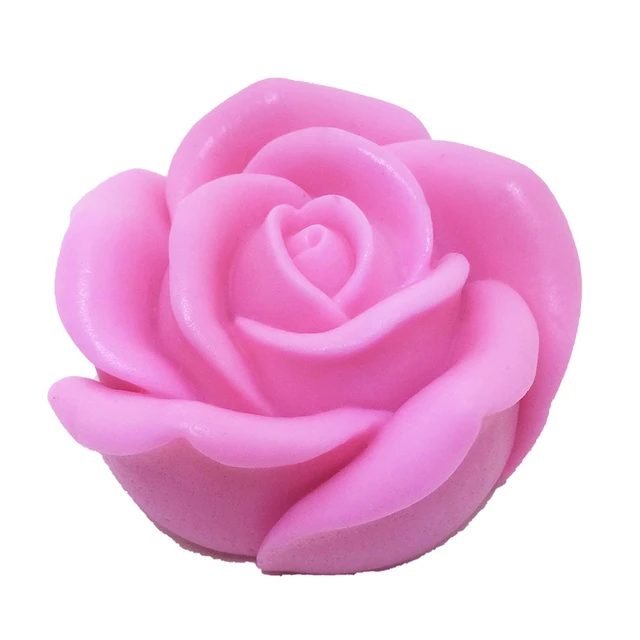 Food Grade Rose Flower Silicone Mold DIY Handmade Aromatherapy Candle Mould  Clay Resin Plaster Mold Ice Cube Chocolate Cake Mold