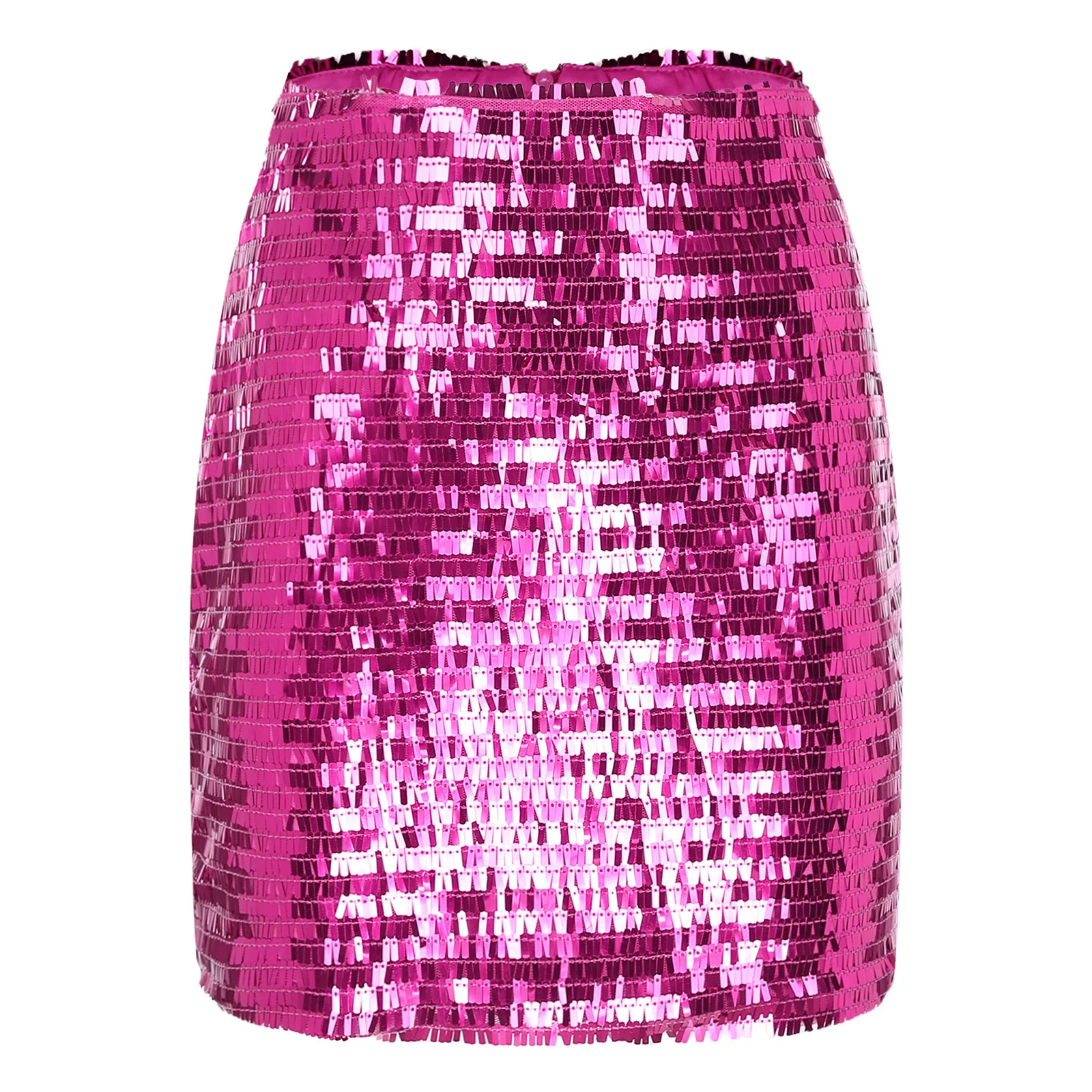 thumbnail image 1 of Falda de tubo con lentejuelas brillantes para mujer, minifalda brillante a la moda, ropa de discoteca para baile en barra, fiesta Rave, puesta en escena, 1 of 5