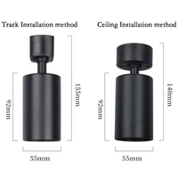 Led Track Light Fixture GU10 Interface Track Lighting Wall Lamp Rail Spot Lights Led Spotlight Clothing Shop Store Home 110-220V 2