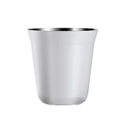 Insulated Stainless Steel Espresso Mug for Indoor and Outdoor Use (White)