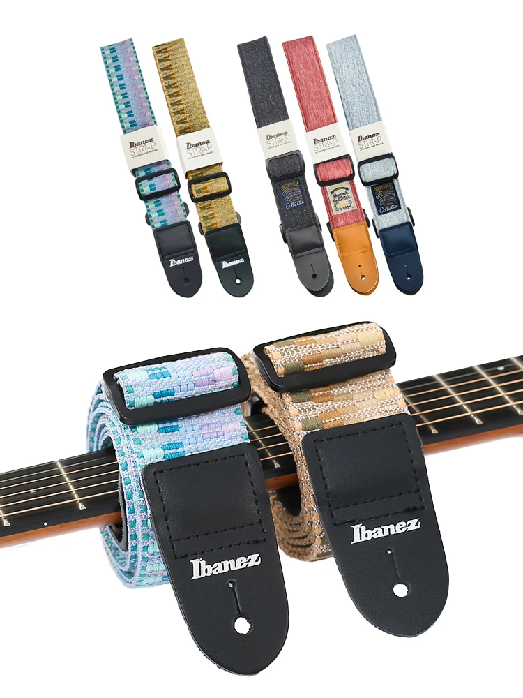 Ibanez GSD50-BL Design Strap Ibanez Logo Gitaarband Blauw