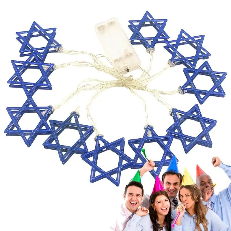 

Декоративные гирлянды hanukka, украшения для окон, портативная тумбочка для окон и камина, светильник String для окон