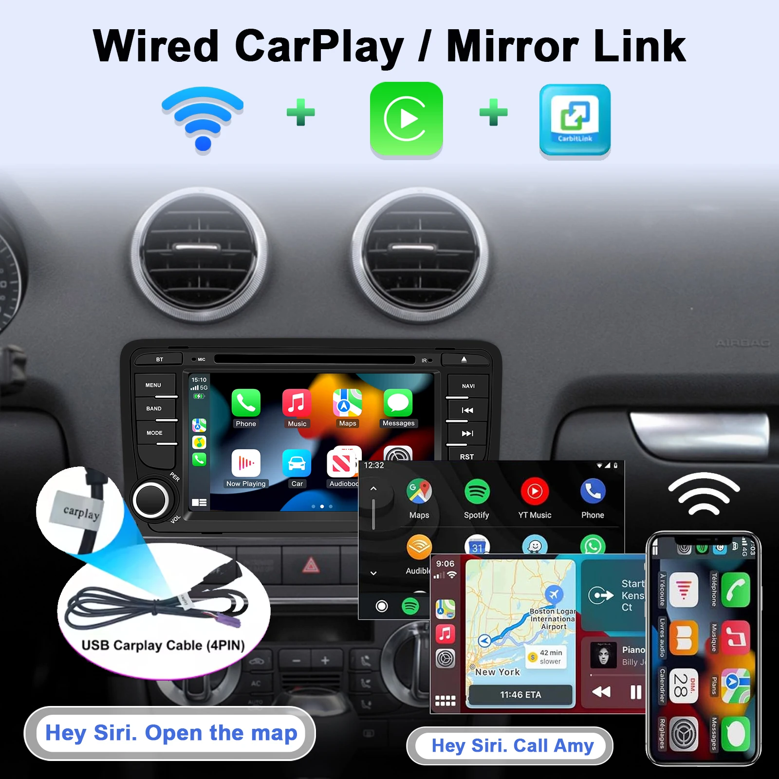 Android Car Radio For Mercedes Benz W203 W209 W219 A160 C180 C200 CLK200 Multime