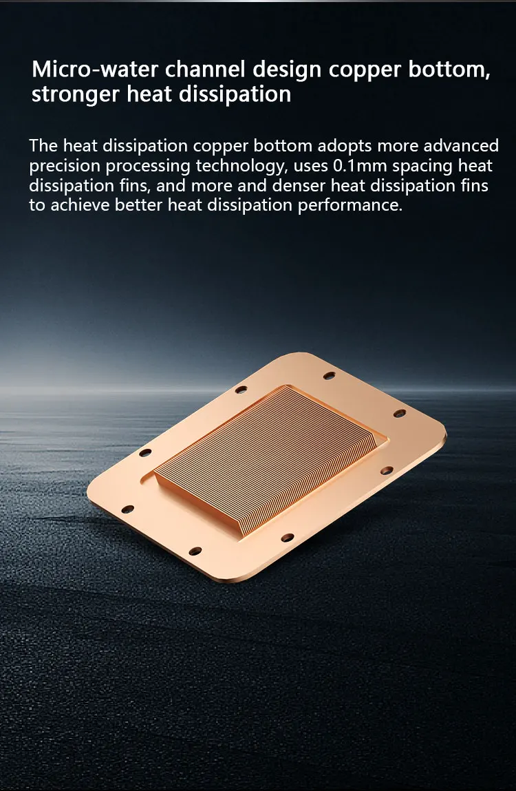 Poseidon mirror 360 360MM All-in-one Water Cooling Infinity mirror Cold head des