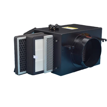 QIEXEIN HVAC 시스템 2.5 공기 정화 덕트 필터 박스, 3 층 메쉬 필터, 4 인치 pm