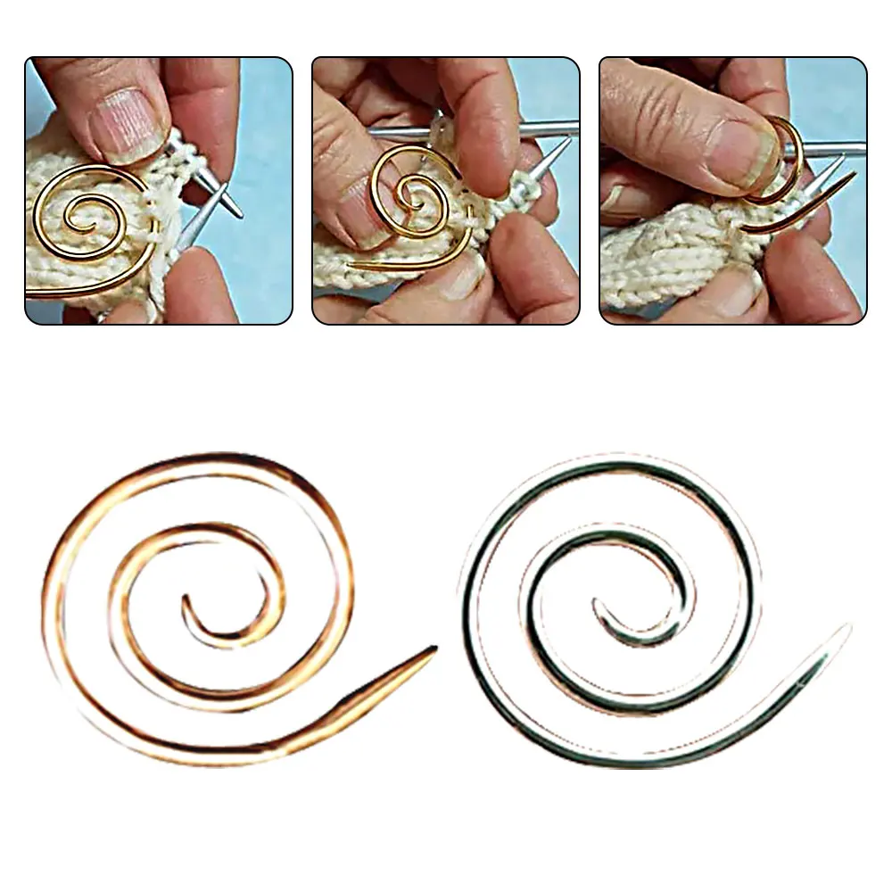 Crochet Needles Spiral Cable Needle Knitting Needle Stitch Holder