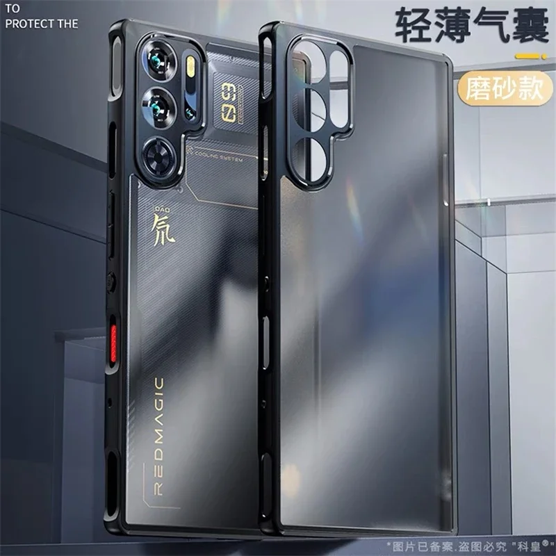 Matte Transparent Shockproof Bumper Phone Case