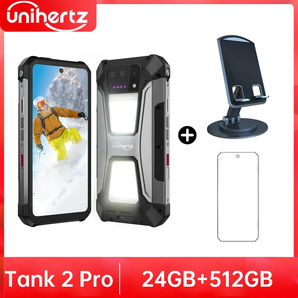 Unihertz Tank 2 PRO 8849 プロジェクター付き頑丈な電話機 2.4K 23800