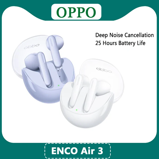 Official Oppo Enco Air 3 Wireless Bluetooth Headphone AI Noise Cancellation Earphone 13.4mm Large Composite Driver 1