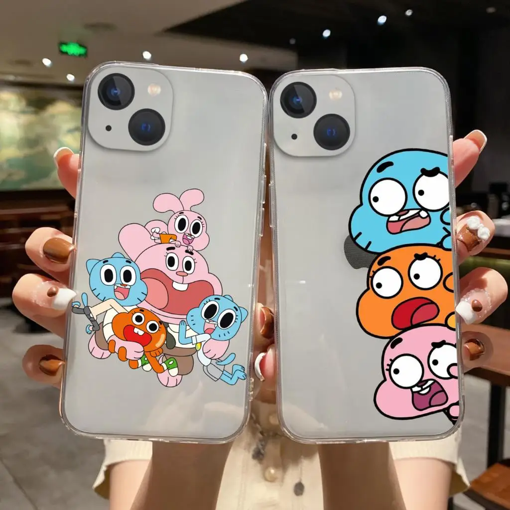The Amazing World Gumball-Gumball Cover Per Iphone 11 12 13 14 Pro Max X Xr Xs Max 8 14 Plus 13Mini Custodia Morbida In Silicone Tpu