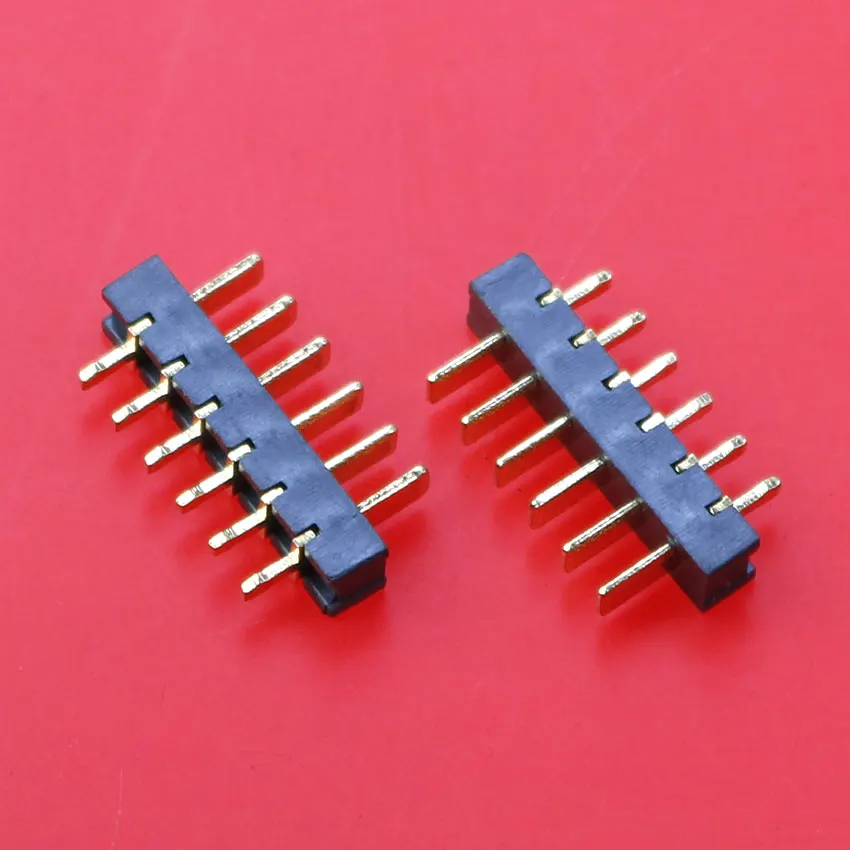 2 Stück 4/5/6/7/8/9/10-poliger 2,0mm 2,54mm Stecker-Buchse-Steckverbinder Seiteneinsatz Vergoldeter Notebook-Smart-Türschloss-Halter – Detail 5