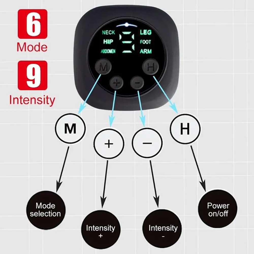 EMS Wireless Muscle Stimulator Trainer for Abdominal Training