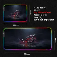 City Asus Rog Mouse Pad Rgb Backlit Mat Republic of Gamers Mouse Mat Pc Accessories Led Mouse Pads Gaming Play Mats Mesa Gamer - Image 3