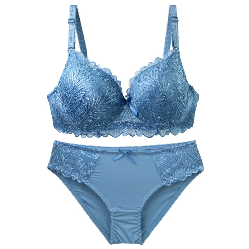 DaiNaFang Set reggiseni push up per donna traspirante Lift 34/75 36/80 38/85 40/90 42/95 BC Cup intimo Bow Lingerie - Image 2