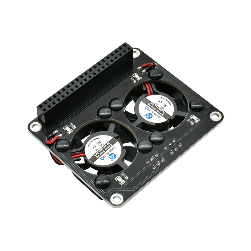 Raspberry Pi 4 Model B GPIO extension board switch cooling fan HAT with blue LED single dual fan for Raspberry Pi 4B 3B + 3B raspberry pi raspberry pi cooler raspberry pi expansion board