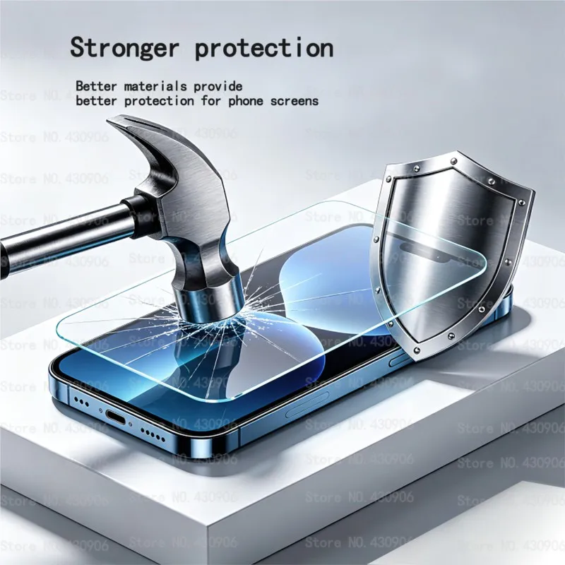 Premium High-Quality Transparent Tempered Glass Screen Protector, 2.5D 9H Hardness