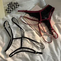Sous-vêtements en dentelle esthétique Pure French Desire, sous-vêtements moulants taille basse avec trous respirants en maille Sexy, adulte sexy 3