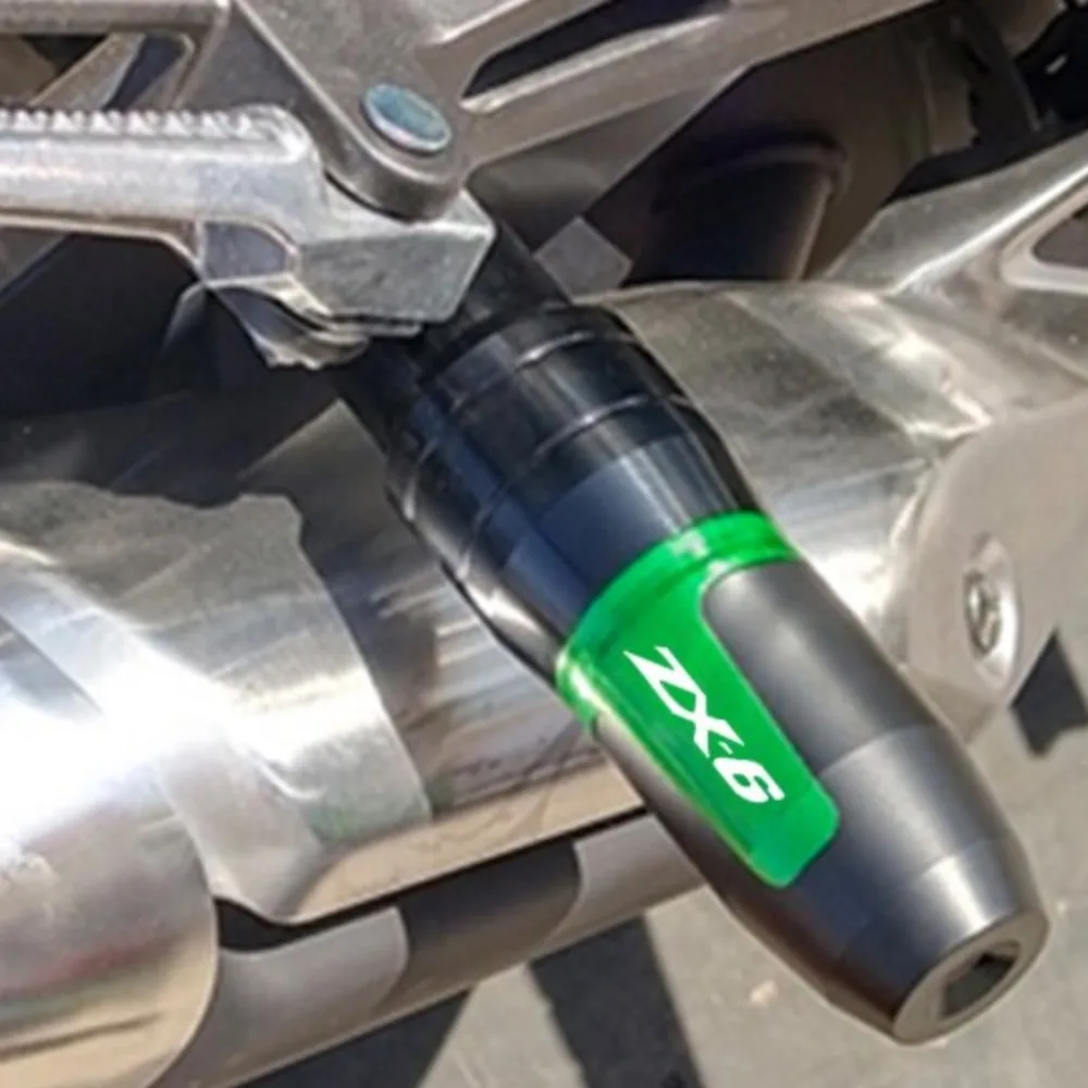 

ZX6 Motorcycle Frame Sliders Crash Pad Falling Protector CNC Exhaust Slider FOR KAWASAKI ZX-6 1990 1991 1992 1993 1994 1995-1999