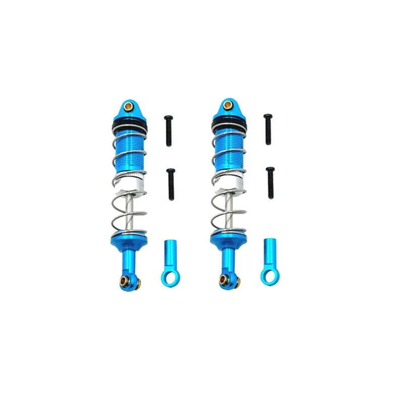4pcs Metal Upgrade Spring Shock Absorbers for High-Speed 1:16 RC Car