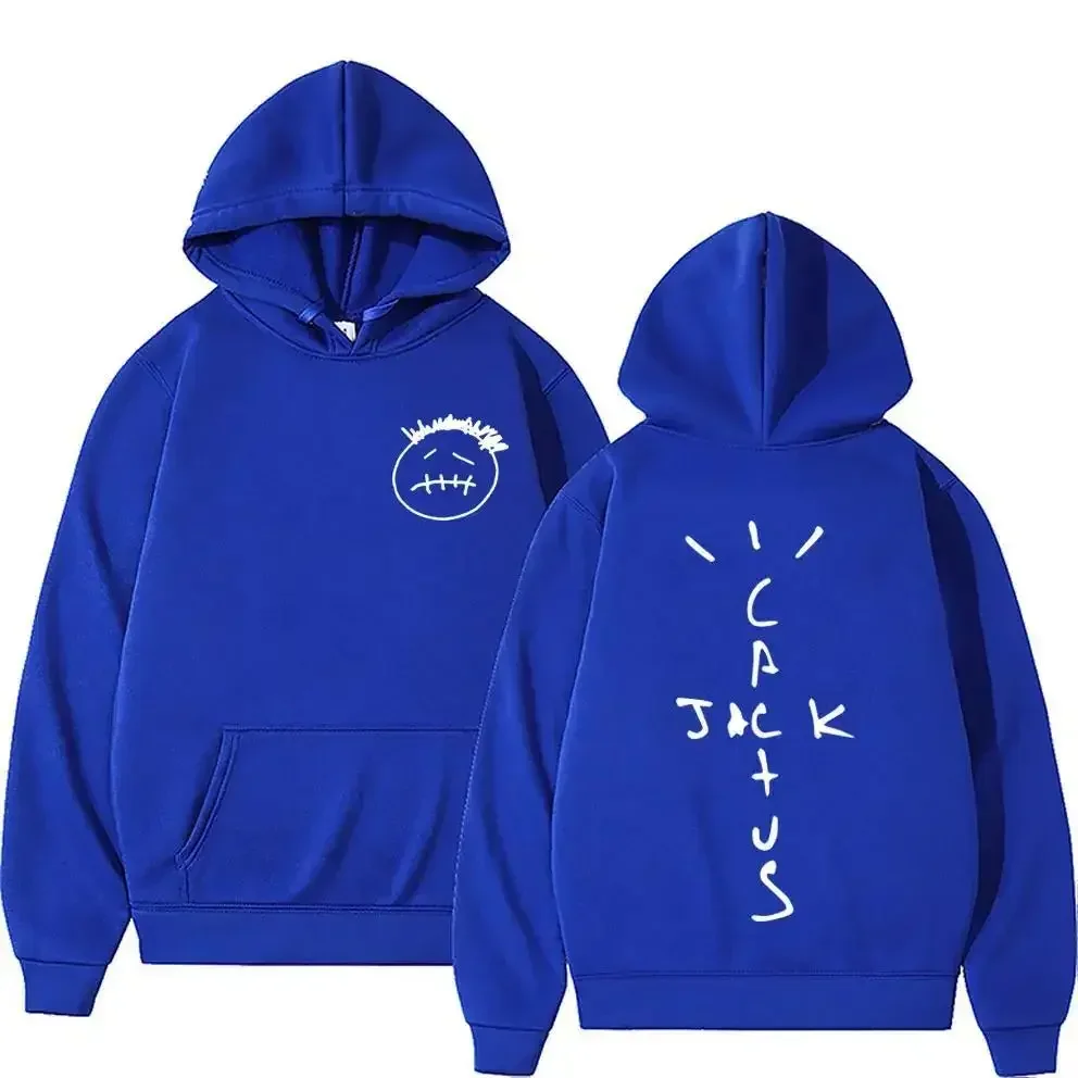Travis Scott Cactus Jack Men's and Women's Fashion Trendy Printed Sweatshirt Harajuku Casual Pullover Cool Street Clothing 4