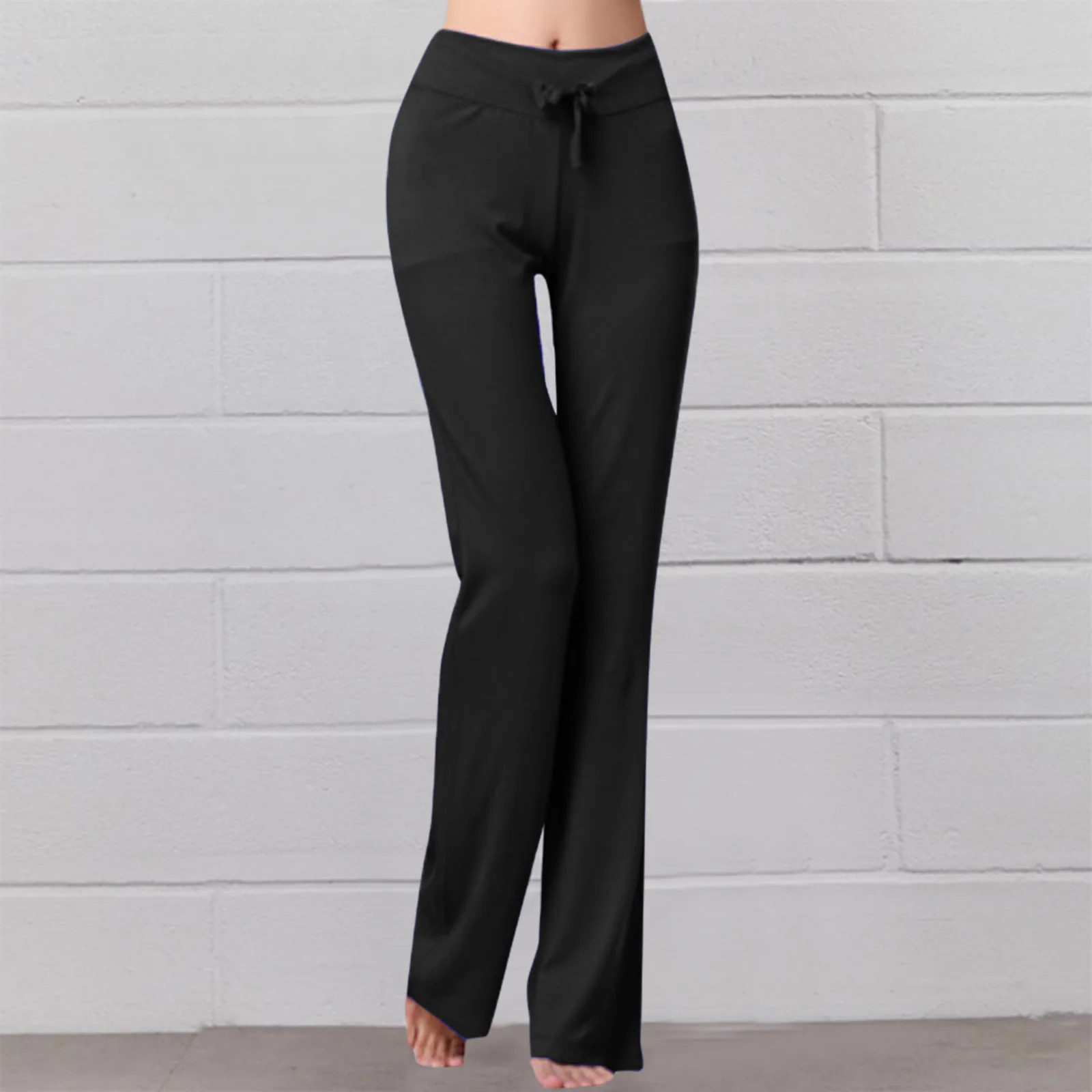 High Waist joggers Womens Casual Yoga Pants Straight Leg Comfy Drawstring Running Sport Pants