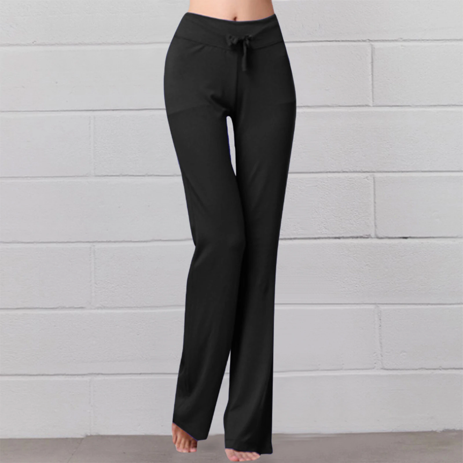 Straight Leg High Waisted Yoga Pants