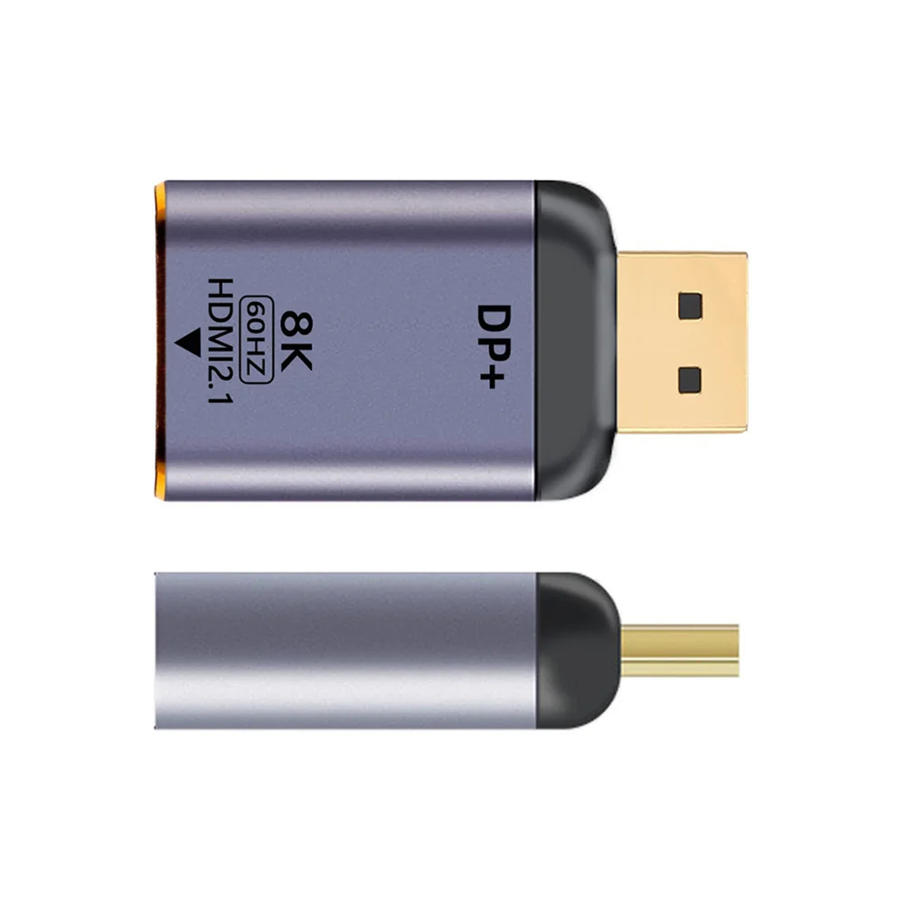 

CY HDTV Male to DisplayPort 1.4 Source to HDTV 2.0 Display 8K 60hz UHD 4K DP Monitor Adapter Connector