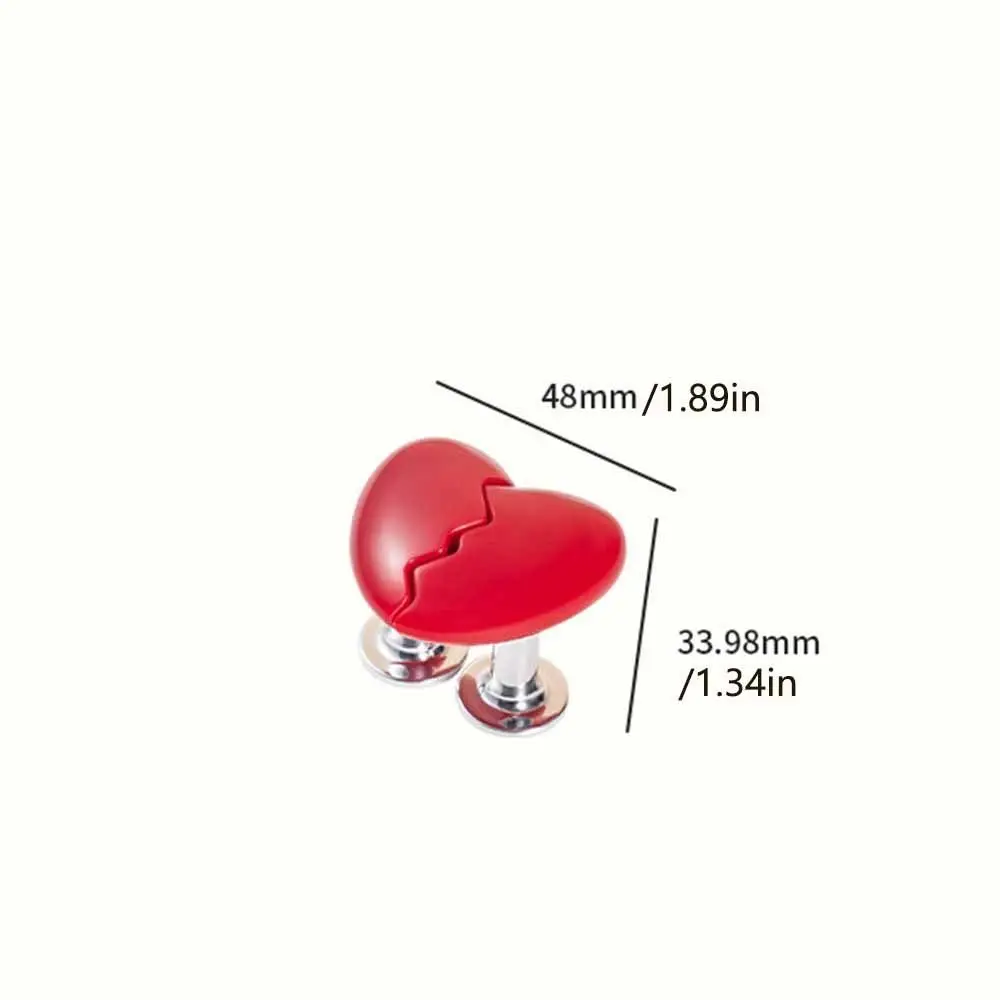 Broken Heart Shape Toilet Press Nail Protector Colorful Toilet Button Self-Adhesive Tank Flush Button Bathing Room Decor