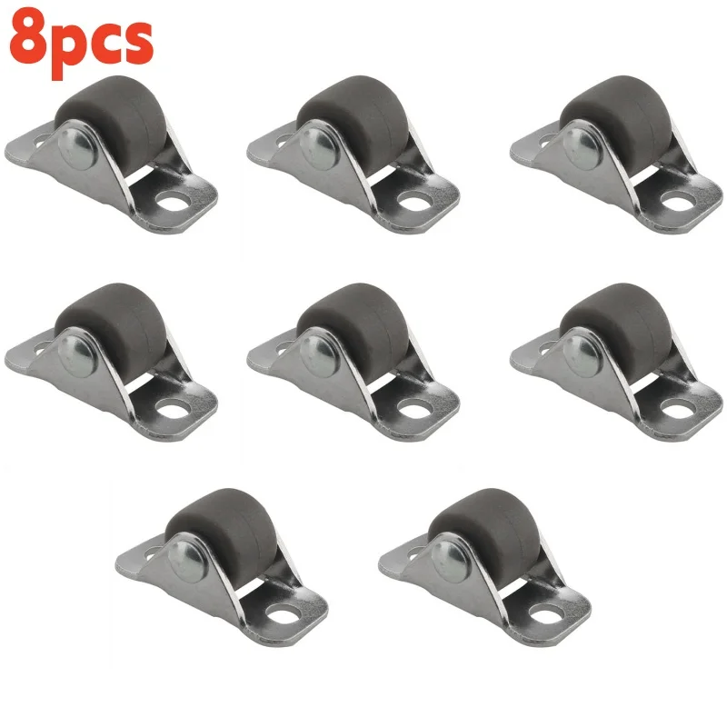 8 шт. Безшумне міні-колесо 0,5-дюймові лінійні колеса Маленький ролик Маленьке гумове колесо для дрібної побутової техніки Меблевий шків