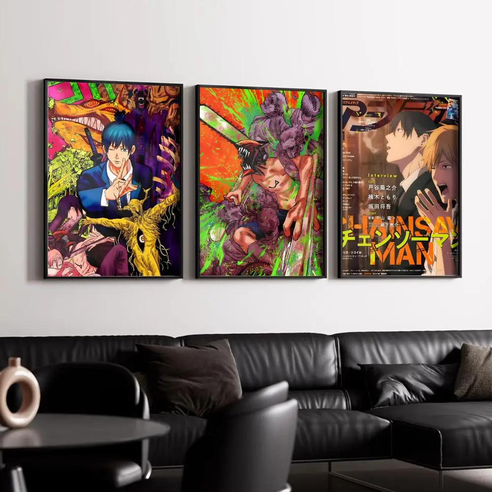 Waterproof HD Anime Art Poster - Self-Adhesive and Fade Resistant Wall Decor