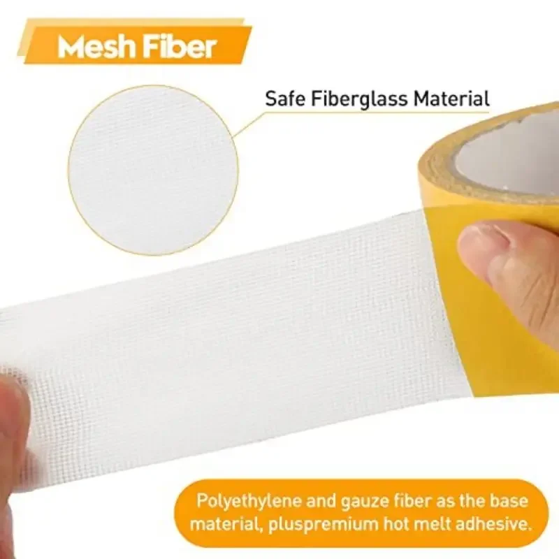 Ultra-Durable Waterproof Translucent Mesh Double-Sided Adhesive Tape