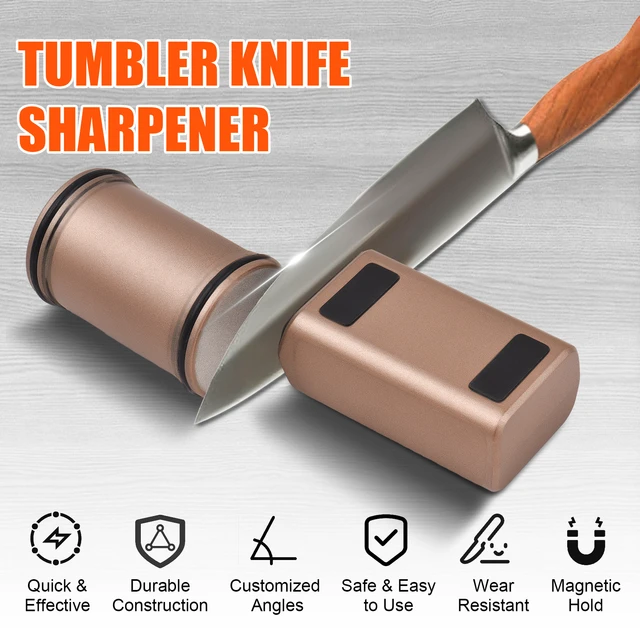 Tumbler Rolling Knife Sharpener Detachable Knife Sharpening for Kitchen 15  and 20 Degrees Magnetic Knife Sharpening Support - AliExpress
