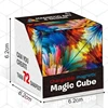 NEW Variety Geometric Changeable Magnetic Magic Cube Anti Stress 3D Hand Flip Puzzle Cube Kids Stress Reliever Fidget Toy 2