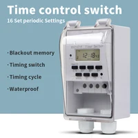 30A 220V Digital Electronic Timer Switch Programmable Timing Control With Waterproof Box Time Controller Relay Can Set 168 Hours 1