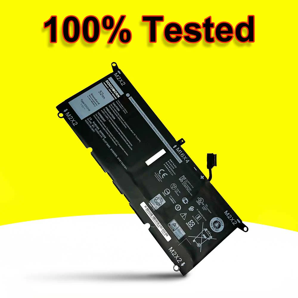 Nova Bateria do Portátil Dxgh8 para Dell Xps 13 9370 9380 73902023 Inspiron 13 7000 7390 7391 em 5390 5391 14 7400 7490 52wh - Imagem 6