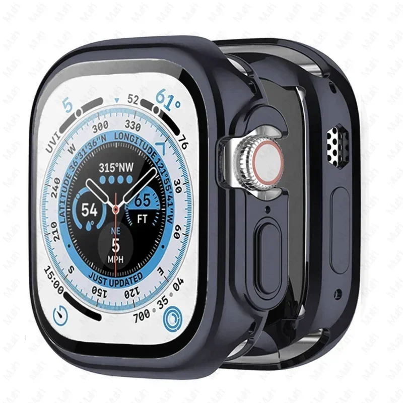 Ultra Protective Soft TPU Bumper Cover Case for Apple Watch with Screen Protector