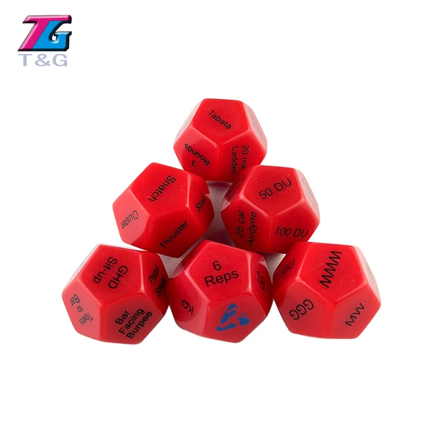 Buy Fitness Hexagonal Yoga Dice - Set of 5 Online