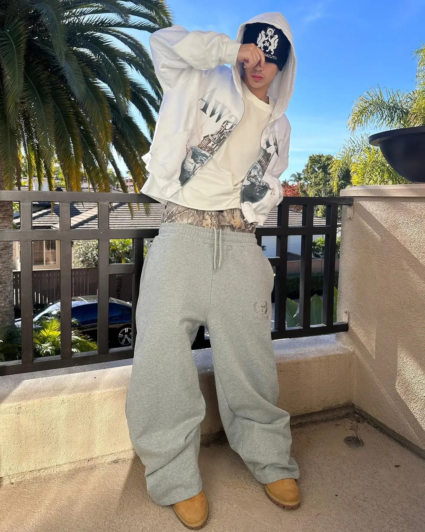 パンツ archive roarguns camo flare pants y2k Archive 迷彩 カーゴ フレアパンツ Y2K テック グランジ パンク