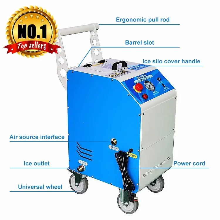 Manufacturing Ice Cleaner Cleaning Machine Dry Ice Blasting Machine