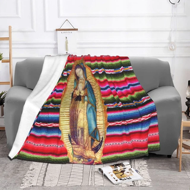 The Virgin Mary Blanket Personality Tapestry Office Air Conditioning Red  Black Blankets Nap Blanket Living Room Sofa Ornaments - AliExpress