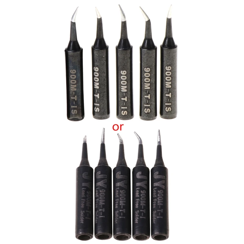 

5 Pcs Solder Soldering Iron Tip 900M-T-SI Free for HAKKO Saike 936 852d+ 90