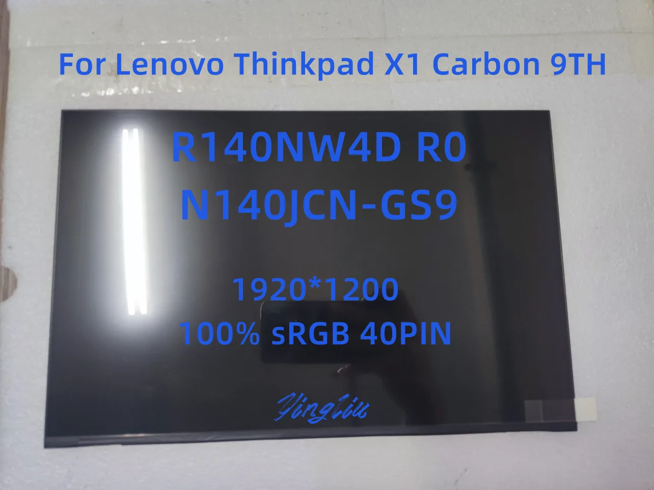 

New Original 14" R140NW4D R0 N140JCN-GS9 1920*1200 100%sRGB for Thinkpad X1 Carbon Gen 9 LCD Touch screen 5D10V82370 5D10V82371