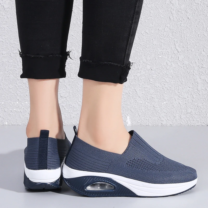 Women Sneakers, Vulcanized Breathable Platform Shoes for Walking, Running