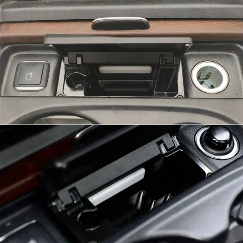 메르세데스 벤츠 ML GL 클래스 W166 GLE 클래스 W292 1668100330(탄소 섬유 패턴) 액세서리용 자동차 콘솔 재떨이