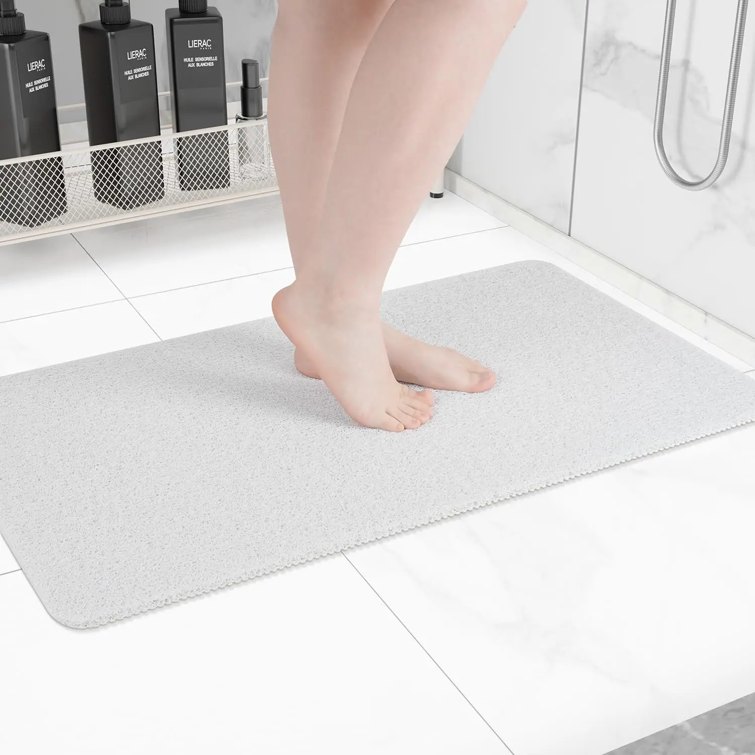Luxurious Non-Slip Drainable Bath Mat - Super Comfy & Easy to Clean