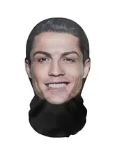 Breathable Black 3D Knitted Full-Face Mask