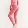 Leggings de sport sans couture pour femmes, taille haute, élastiques, solides, pour yoga, entraînement en salle de sport, pantalons de jogging, accessoires de gym pour femmes