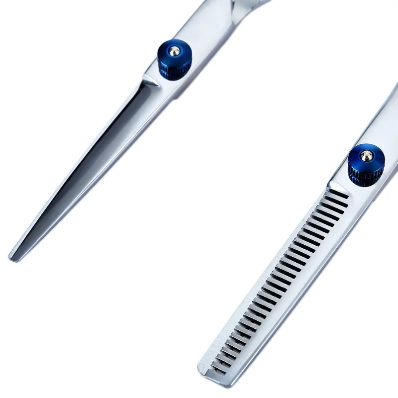 Dog Grooming Scissors Safety Round Tips Heavy Duty Titanium Stainless Steel Up-Curved dog grooming scissors